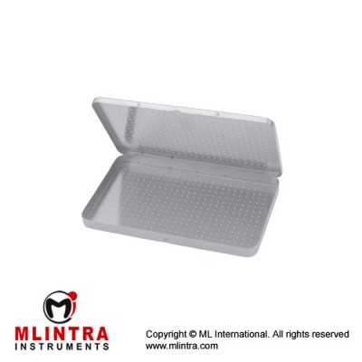 Sauerbruch Needle Case Perforated Lid and Bottom Stainless Steel, Size 210 x 125 x 17 mm